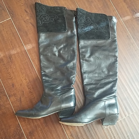 Vintage Italian Boots D'Rossana by karina knee high boots. - Picture 1 of 8